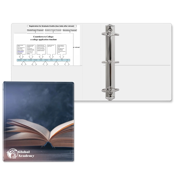 2" Angle D three ring binder made of vinyl with front... from ASI 54040 Fey Promo / Fey Binders and Organization Solutions