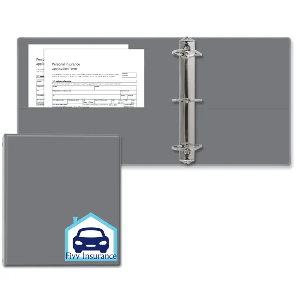 2 1/2" Angle D three ring binder made of vinyl with... from ASI 54040 Fey Promo / Fey Binders and Organization Solutions