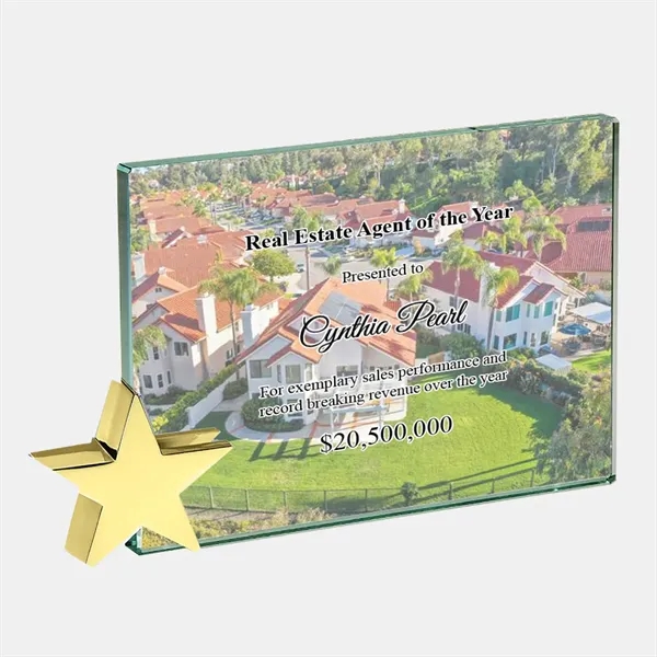 Honor corporate excellence/celebrate milestone achievements with this Color Photo Imprinted Jade... from ASI 47791 Best Deal Awards