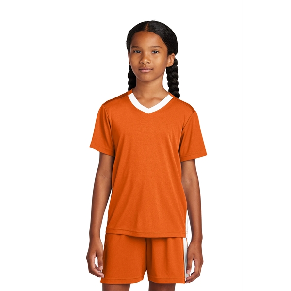 Sport-Tek Youth Competitor United V-Neck... from ASI 84863 SanMar