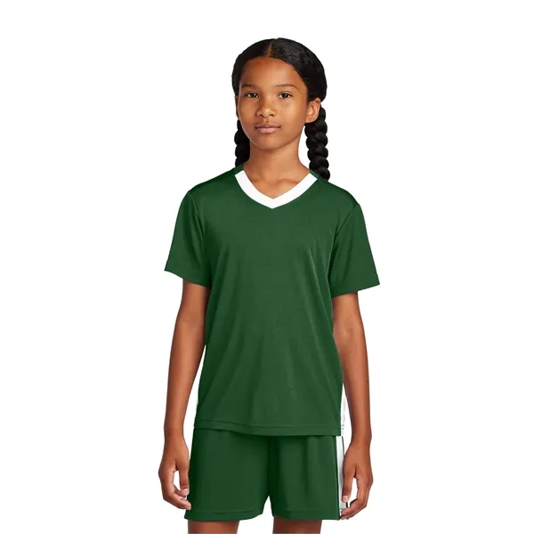 Sport-Tek Youth Competitor United V-Neck... from ASI 84863 SanMar