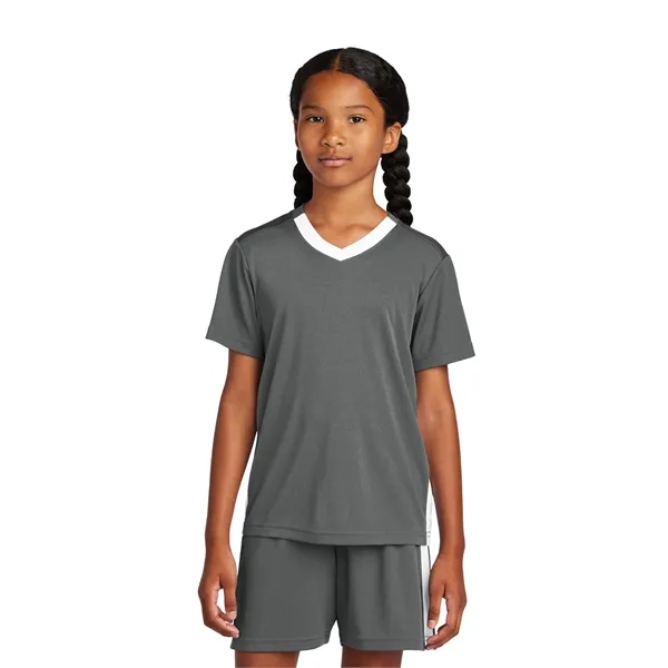 Sport-Tek Youth Competitor United V-Neck... from ASI 84863 SanMar