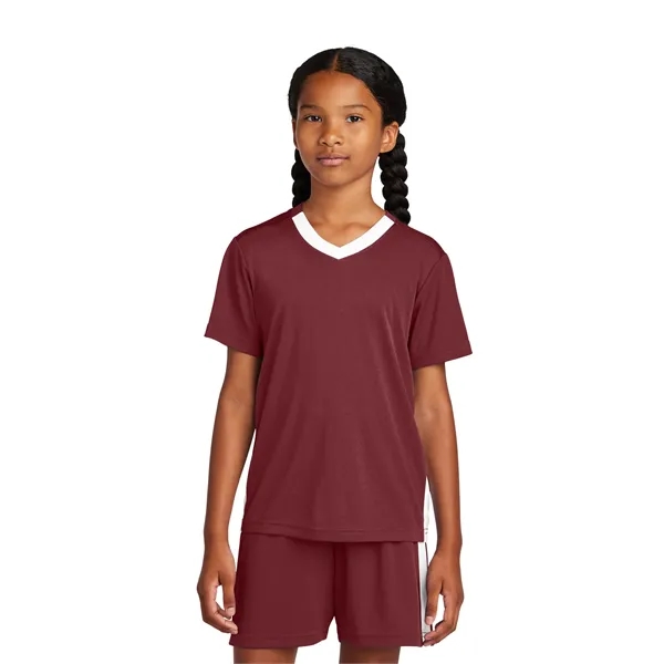 Sport-Tek Youth Competitor United V-Neck... from ASI 84863 SanMar
