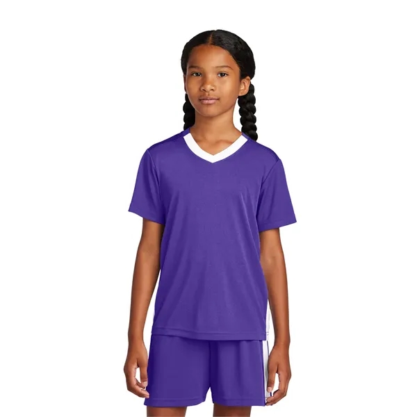 Sport-Tek Youth Competitor United V-Neck... from ASI 84863 SanMar