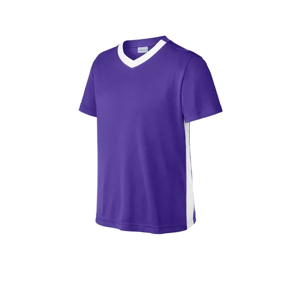 Sport-Tek Youth Competitor United V-Neck... from ASI 84863 SanMar