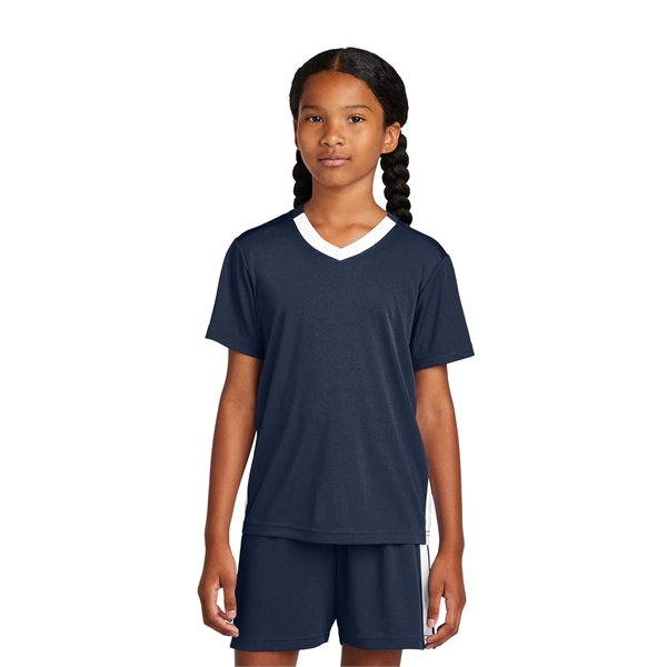 Sport-Tek Youth Competitor United V-Neck... from ASI 84863 SanMar