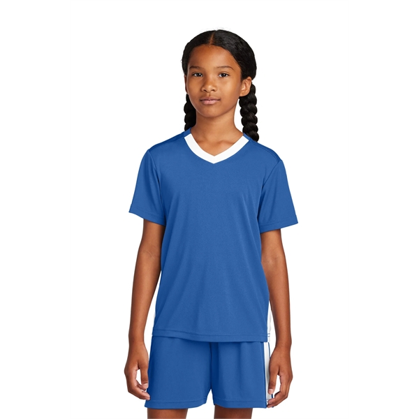 Sport-Tek Youth Competitor United V-Neck... from ASI 84863 SanMar