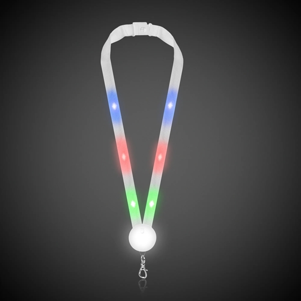 32" flat nylon lanyard with LED lights in your choice of... from ASI 42016 Brighter Promotions Inc / Chemical Light™