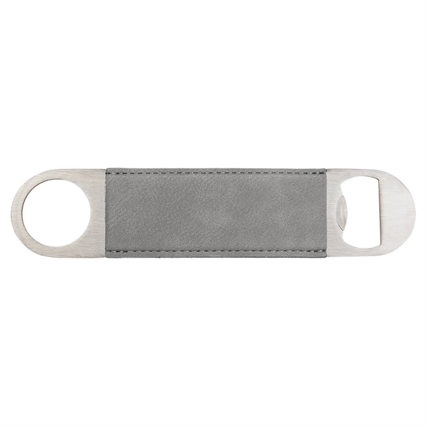 1 1/2" x 7" x 1/8" stainless steel and gray leatherette... from ASI 74601 Calico
