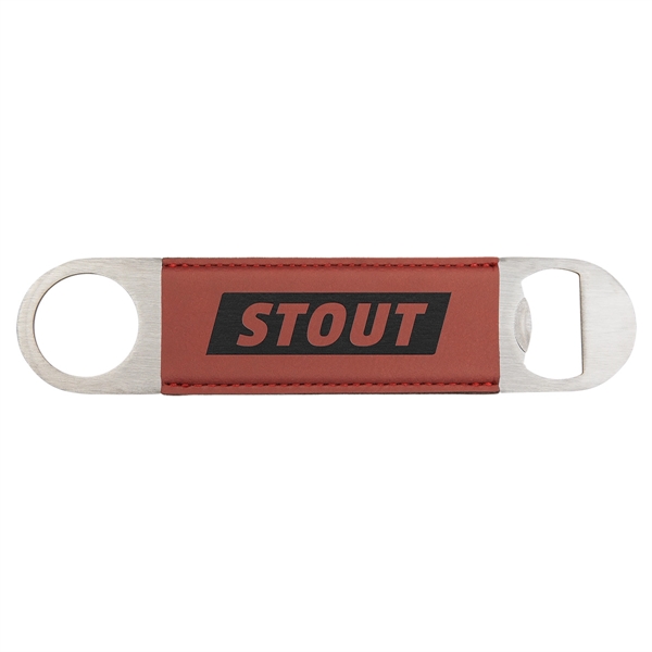 1 1/2" x 7" x 1/8" stainless steel and rose leatherette... from ASI 74601 Calico