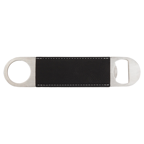 1 1/2" x 7" x 1/8" stainless steel and black leatherette... from ASI 74601 Calico