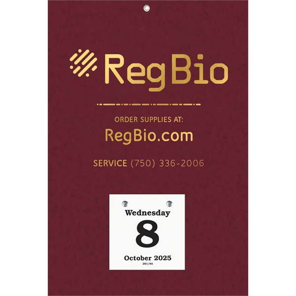 8 3/8" x 12 3/8" Foil Stamped Daily Date Calendar with... from ASI 95280 Warwick Publishing Co / Warwick