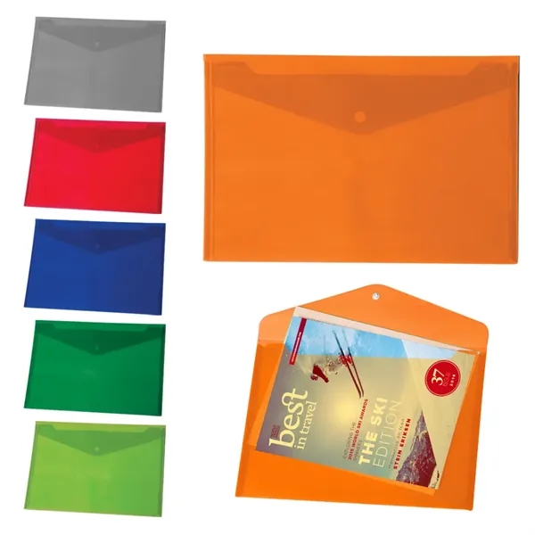 Translucent Snap Close Document Folder... from ASI 31517 Admart Products / Admart Line