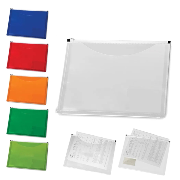 Translucent Zippered Document Folder... from ASI 31517 Admart Products / Admart Line
