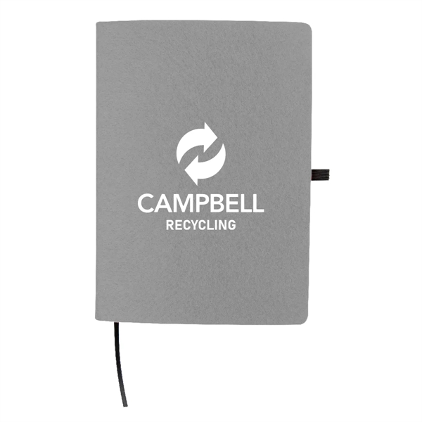 80 page notebook with rPET felt cover, bookmark and elastic pen... from ASI 61125 Hit Promotional Products / Hit®
