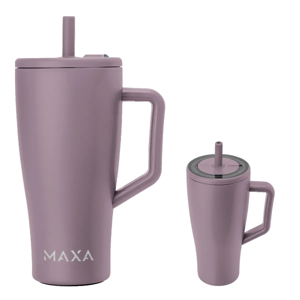 30 oz. insulated stainless steel tumbler with handle, lid and straw.... from ASI 61125 Hit Promotional Products / Hit®