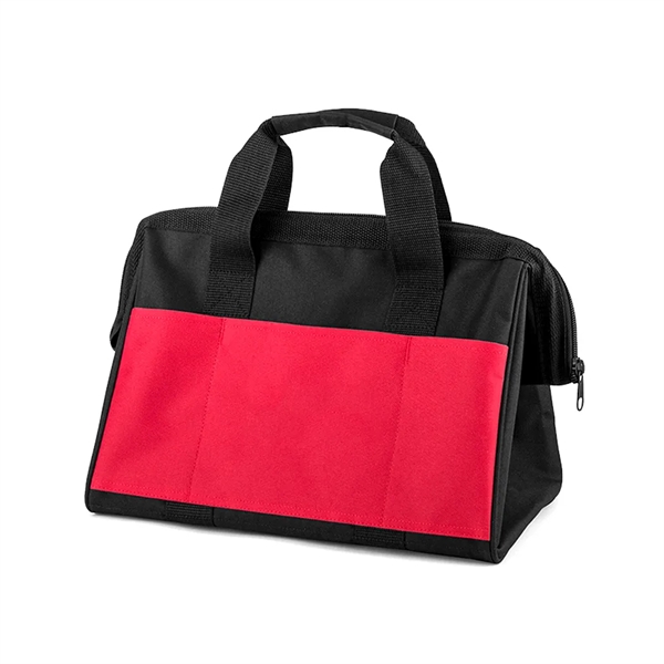 Polyester zippered work tool bag. 600D Polyestser with internal framing and... from ASI 31517 Admart Products / Admart Line