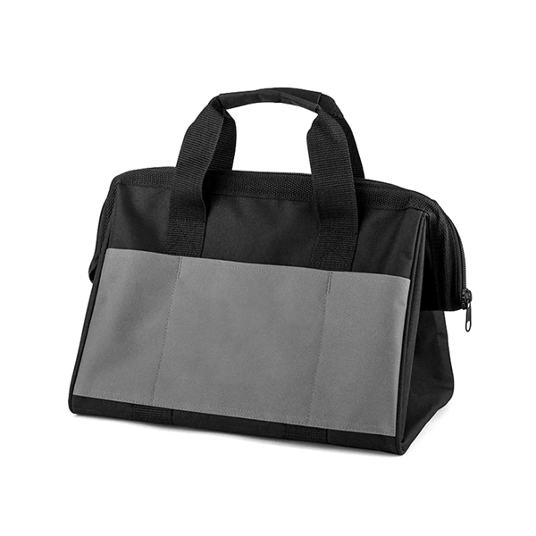 Polyester zippered work tool bag. 600D Polyestser with internal framing and... from ASI 31517 Admart Products / Admart Line