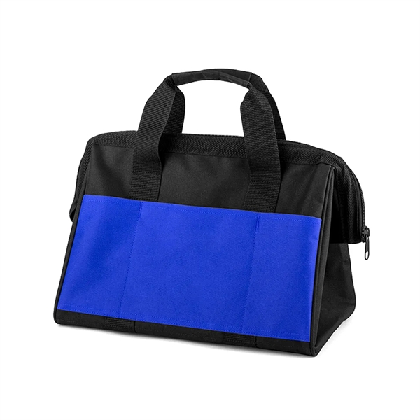 Polyester zippered work tool bag. 600D Polyestser with internal framing and... from ASI 31517 Admart Products / Admart Line