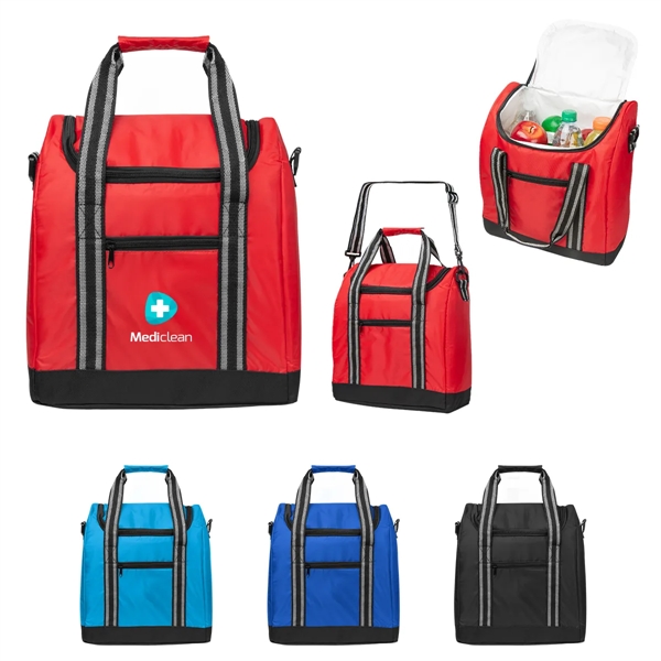 Cooler/lunch bag with 28-can capacity and PEVA lining.... from ASI 61125 Hit Promotional Products / Hit®