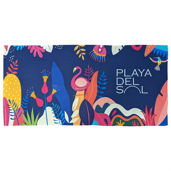 30" x 60" beach towel with sand-free waffle design.... from ASI 61125 Hit Promotional Products / Hit®