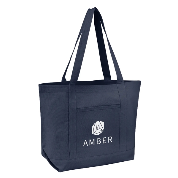 7" x 21" x 14" recycled cotton canvas tote bag with... from ASI 61125 Hit Promotional Products / Hit®