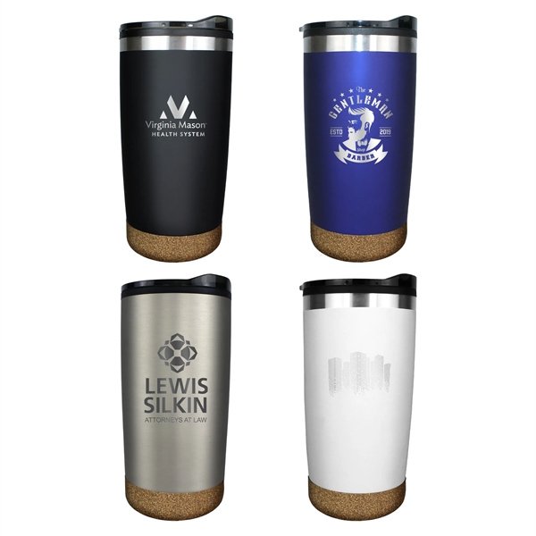 Halcyon® 20 oz. Cork Bottom Tumbler, Laser Engraved, Large... from ASI 30270 Aakron Line