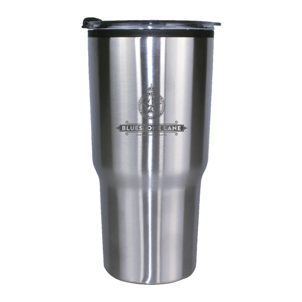 20 oz. Ares Tumbler with Stainless Straw/Flip Top Lid, Laser... from ASI 30270 Aakron Line