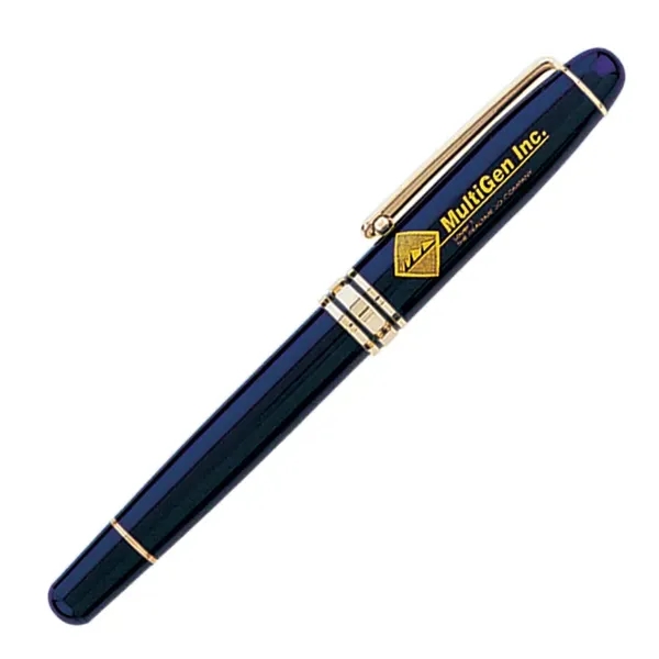 Brass cap-off rollerball pen available in several elegant enamel finish colors... from ASI 68190 Lungsal / Lungsal