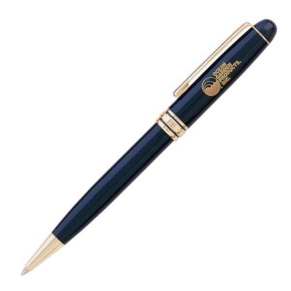 Twist-action pen with a metallic color barrel with gold clip and... from ASI 68190 Lungsal / Lungsal