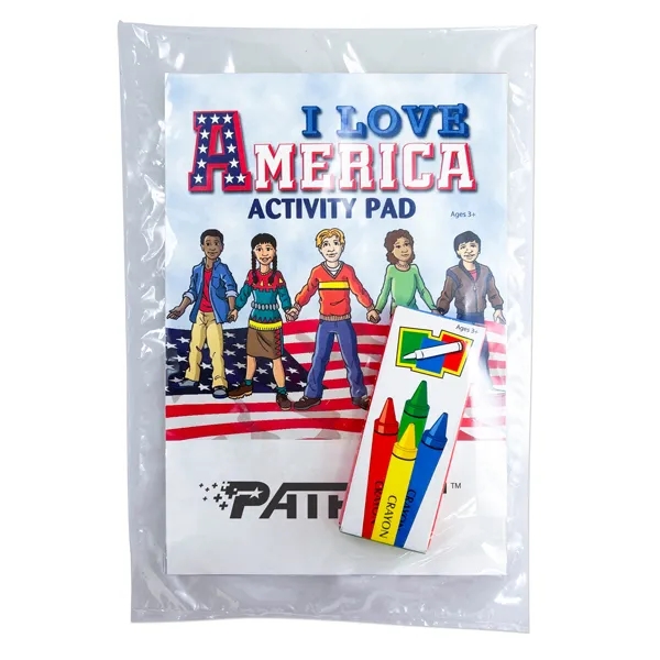 America-themed activity pad with 16 pages plus the cover with 4... from ASI 98360 WOWLine / WOWLine®