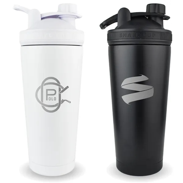 Shaker Bottle 24oz Double Wall Insulated Stainless Steel... from ASI 72657 Active Life Promo / Active Life