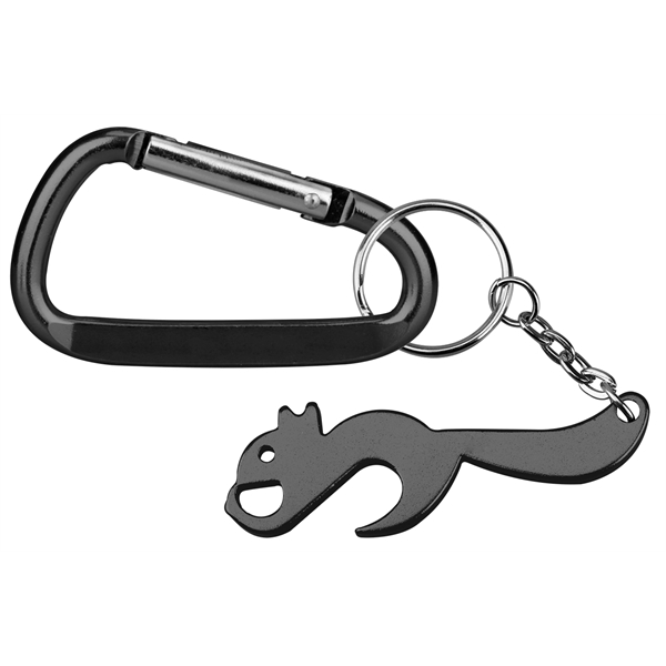 Squirrel shaped bottle opener with key chain.... from ASI 74585 Nu Promo International / Nu Promo Line