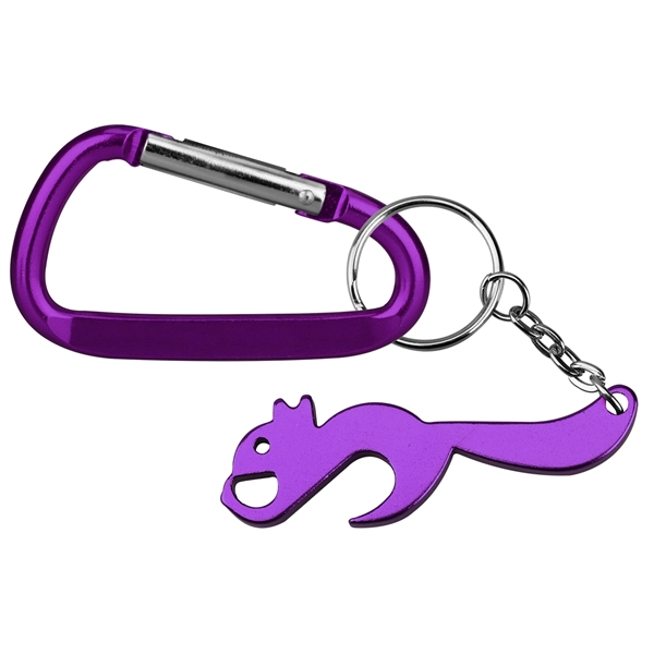 Squirrel shaped bottle opener with key chain.... from ASI 74585 Nu Promo International / Nu Promo Line