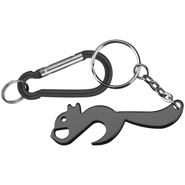 Squirrel shaped bottle opener with key chain.... from ASI 74585 Nu Promo International / Nu Promo Line