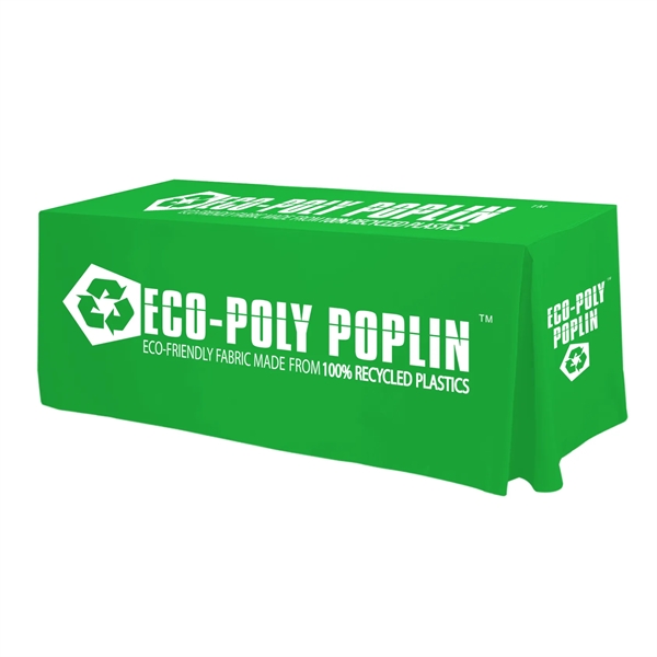 100% Recycled 8ft Fitted Tablecloth - Fully Dye Sublimated in full... from ASI 94105 Visual Textile Resource