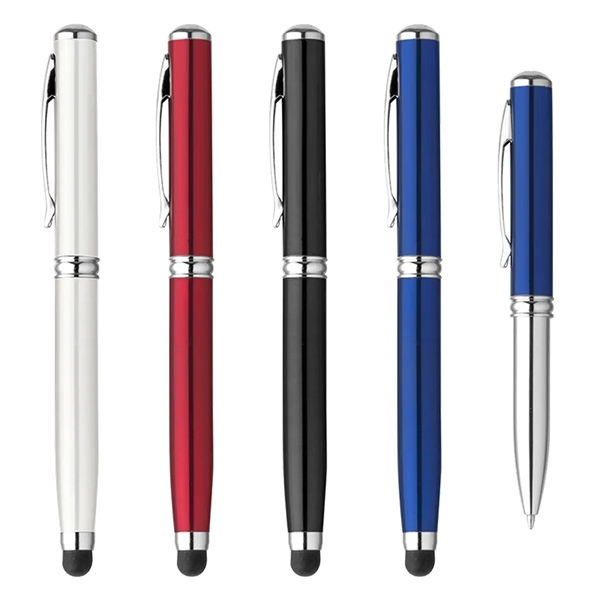 4-in-1 Cap off ballpoint pen with  stylus, LED, and laser... from ASI 31517 Admart Products / Admart Line
