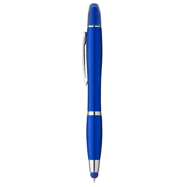 3-in-1 Plastic Ballpoint Pen with Highlighter and Soft Touch Stylus... from ASI 31517 Admart Products / Admart Line