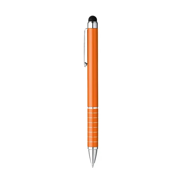 Aluminum twist action ballpoint pen with capacitive touch stylus tip.... from ASI 31517 Admart Products / Admart Line
