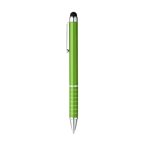 Aluminum twist action ballpoint pen with capacitive touch stylus tip.... from ASI 31517 Admart Products / Admart Line