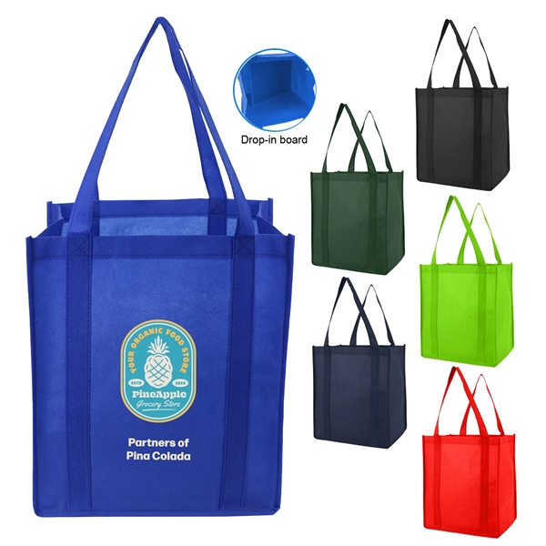 13" x 15" x 8" non-woven polypropylene tote bag with drop... from ASI 37980 Bagworld