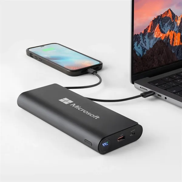A laptop and tablet charging power bank that has speeds up... from ASI 91435 Tomax USA / Tomax