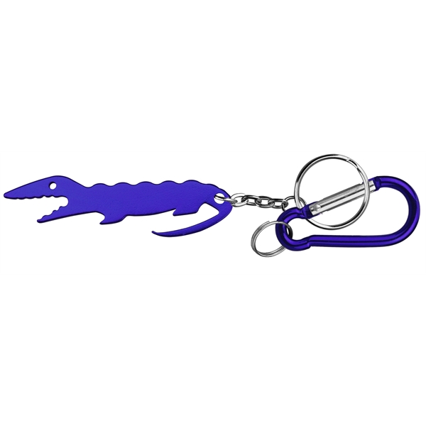 Alligator shape key chain with bottle opener and carabineer.... from ASI 74585 Nu Promo International / Nu Promo Line