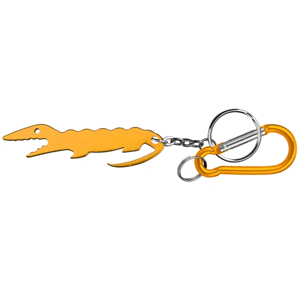Alligator shape key chain with bottle opener and carabineer.... from ASI 74585 Nu Promo International / Nu Promo Line