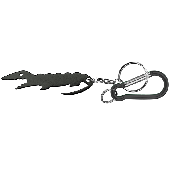 Alligator shape key chain with bottle opener and carabineer.... from ASI 74585 Nu Promo International / Nu Promo Line