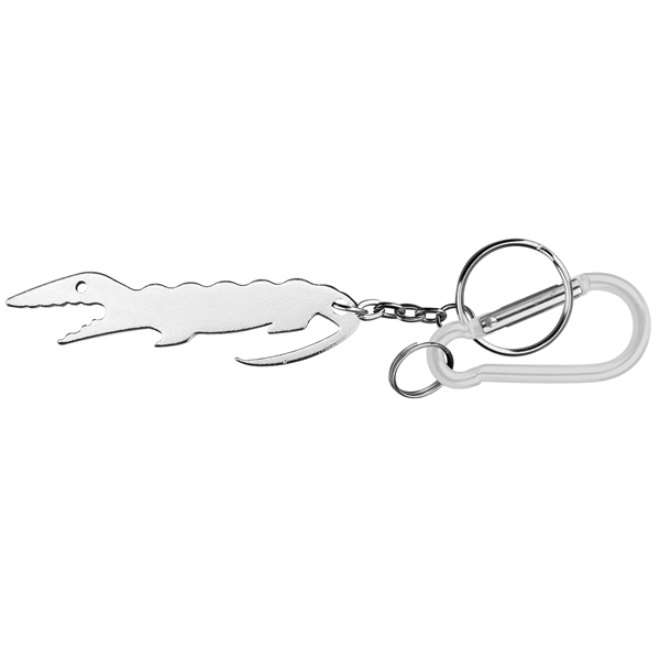 Alligator shape key chain with bottle opener and carabineer.... from ASI 74585 Nu Promo International / Nu Promo Line