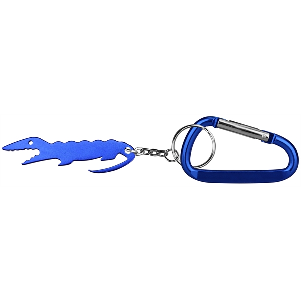 Alligator shape key chain with bottle opener and carabineer.... from ASI 74585 Nu Promo International / Nu Promo Line