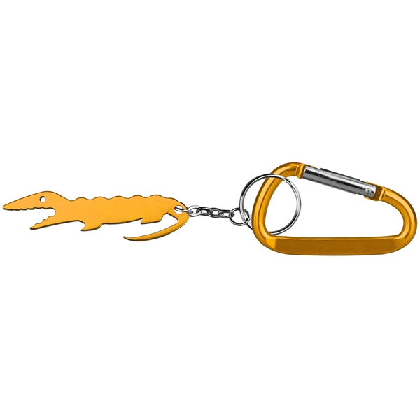 Alligator shape key chain with bottle opener and carabineer.... from ASI 74585 Nu Promo International / Nu Promo Line