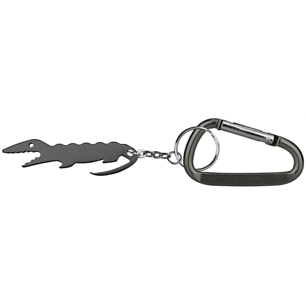 Alligator shape key chain with bottle opener and carabineer.... from ASI 74585 Nu Promo International / Nu Promo Line