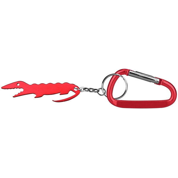 Alligator shape key chain with bottle opener and carabineer.... from ASI 74585 Nu Promo International / Nu Promo Line